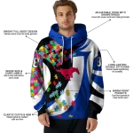customized smu mustangs puzzle pieces blue hoodie best selling