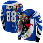 customized smu mustangs puzzle pieces blue hoodie best selling