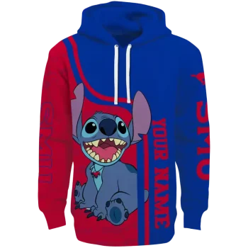 customized smu mustangs stitch blue hoodie best selling