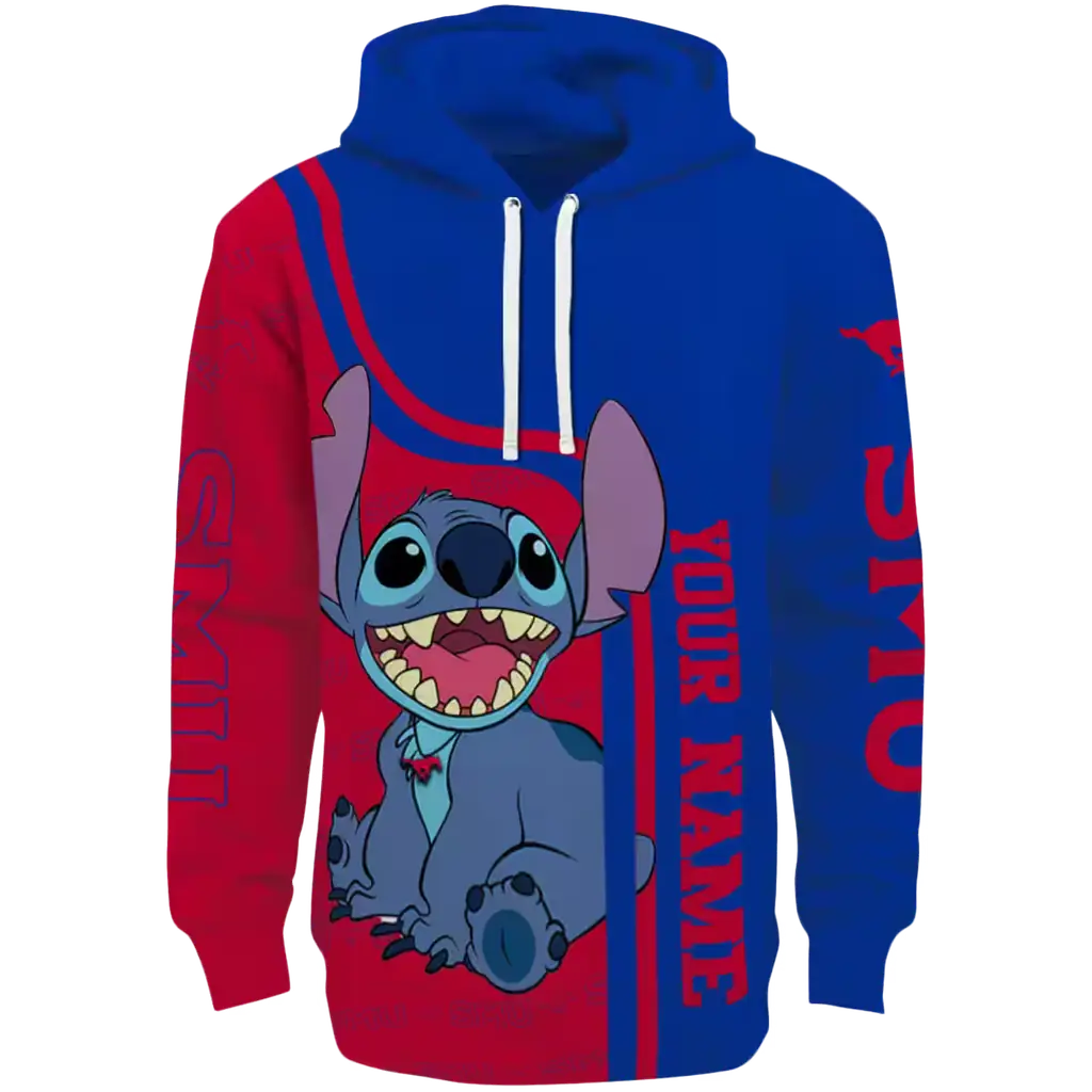 customized smu mustangs stitch blue hoodie best selling customized smu mustangs stitch blue hoodie best selling