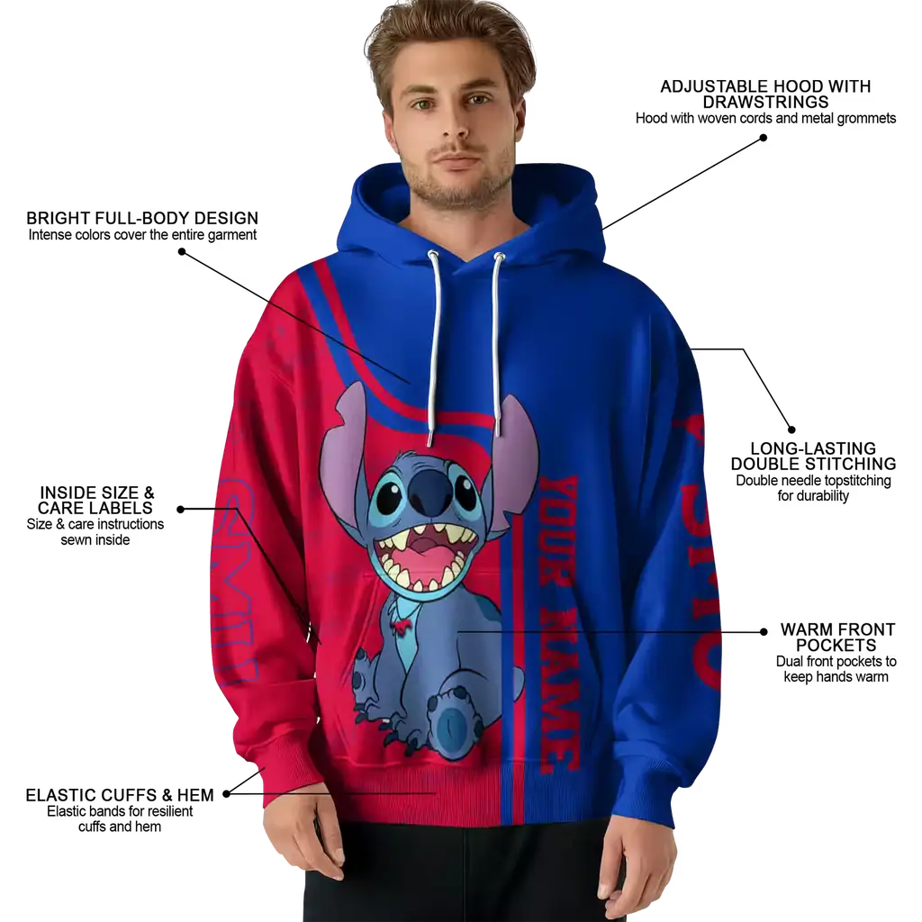 customized smu mustangs stitch blue hoodie latest model customized smu mustangs stitch blue hoodie latest model