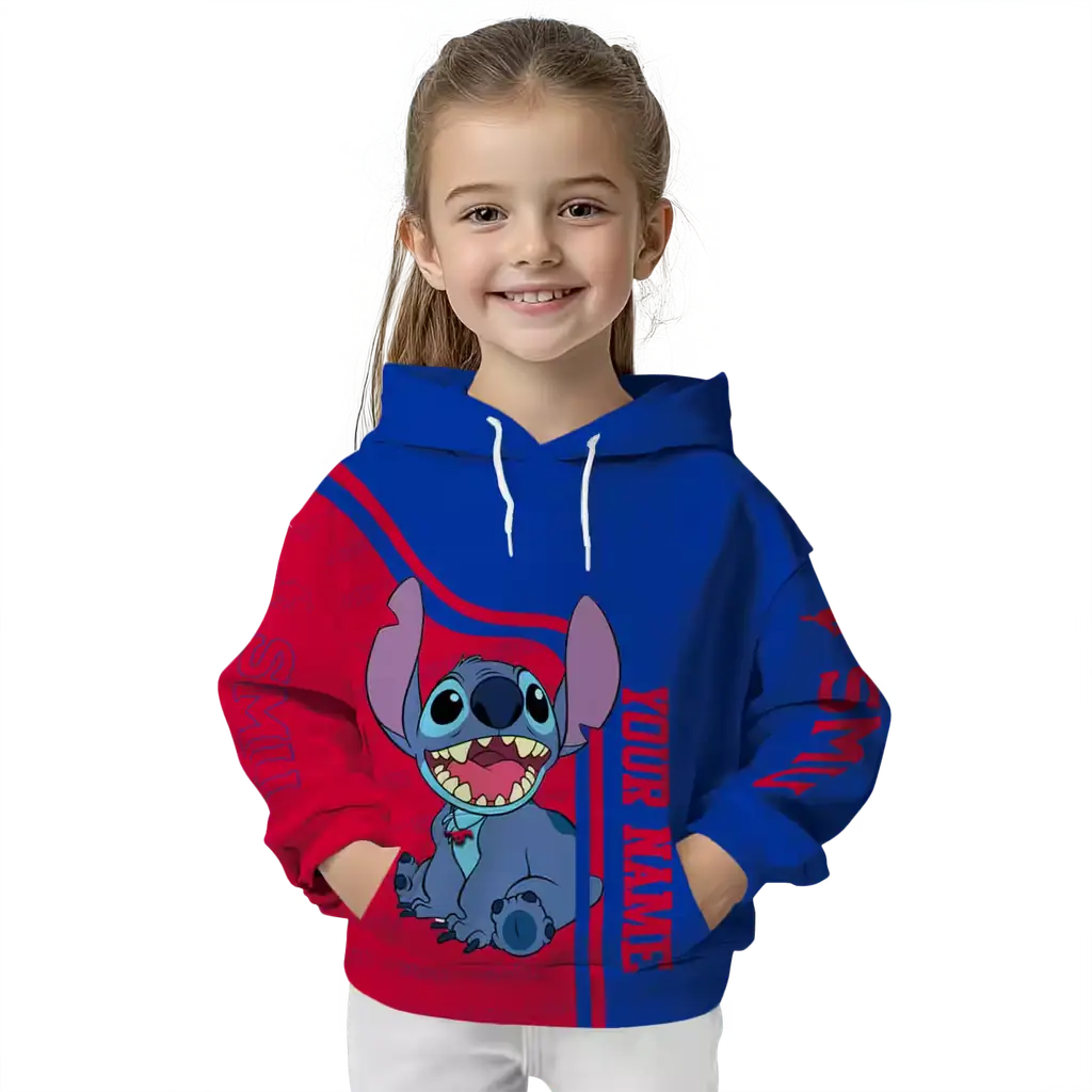 customized smu mustangs stitch blue hoodie top rated customized smu mustangs stitch blue hoodie top rated