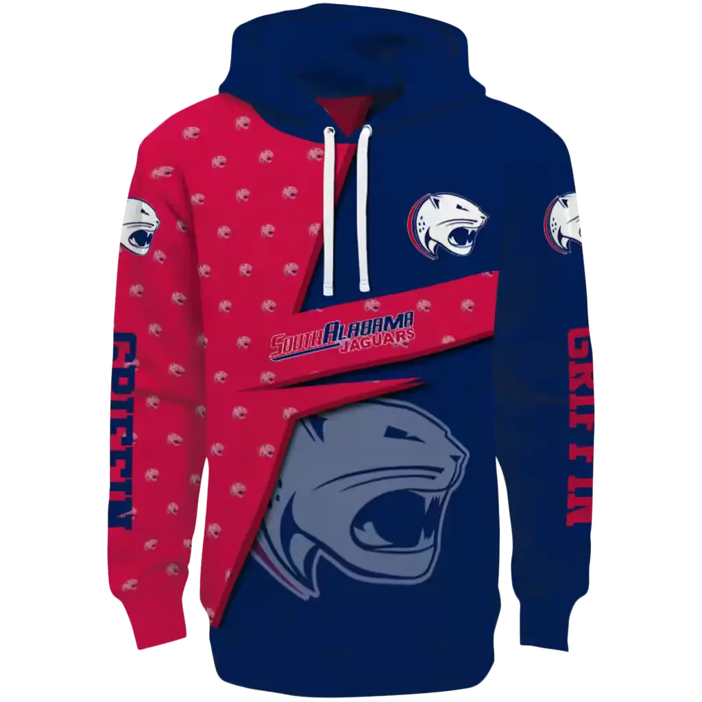 customized south alabama jaguars abstract shape blue hoodie best selling customized south alabama jaguars abstract shape blue hoodie best selling