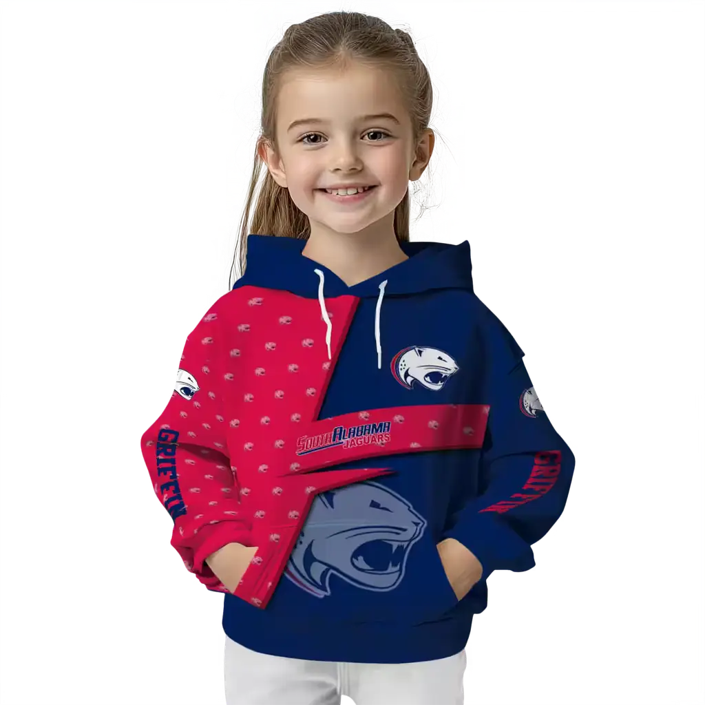 customized south alabama jaguars abstract shape blue hoodie top rated customized south alabama jaguars abstract shape blue hoodie top rated