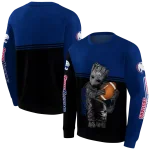 customized south alabama jaguars baby groot blue black hoodie best selling