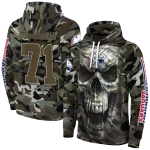 customized south alabama jaguars camo skull hoodie best selling