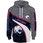 customized south alabama jaguars hexagonal mesh blue black gray hoodie best selling