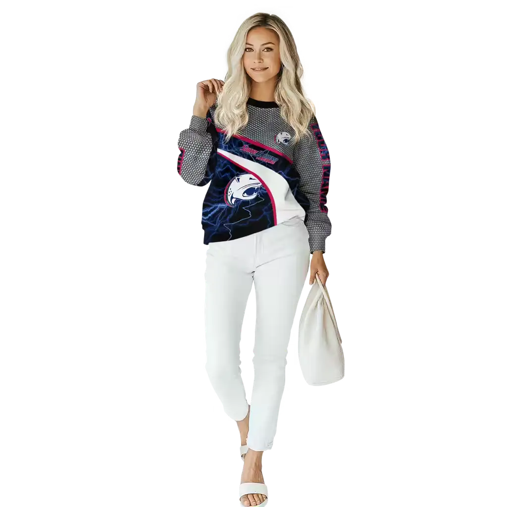 customized south alabama jaguars hexagonal mesh blue black gray hoodie trendy customized south alabama jaguars hexagonal mesh blue black gray hoodie trendy