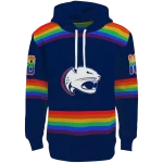 customized south alabama jaguars rainbow stripes blue hoodie best selling