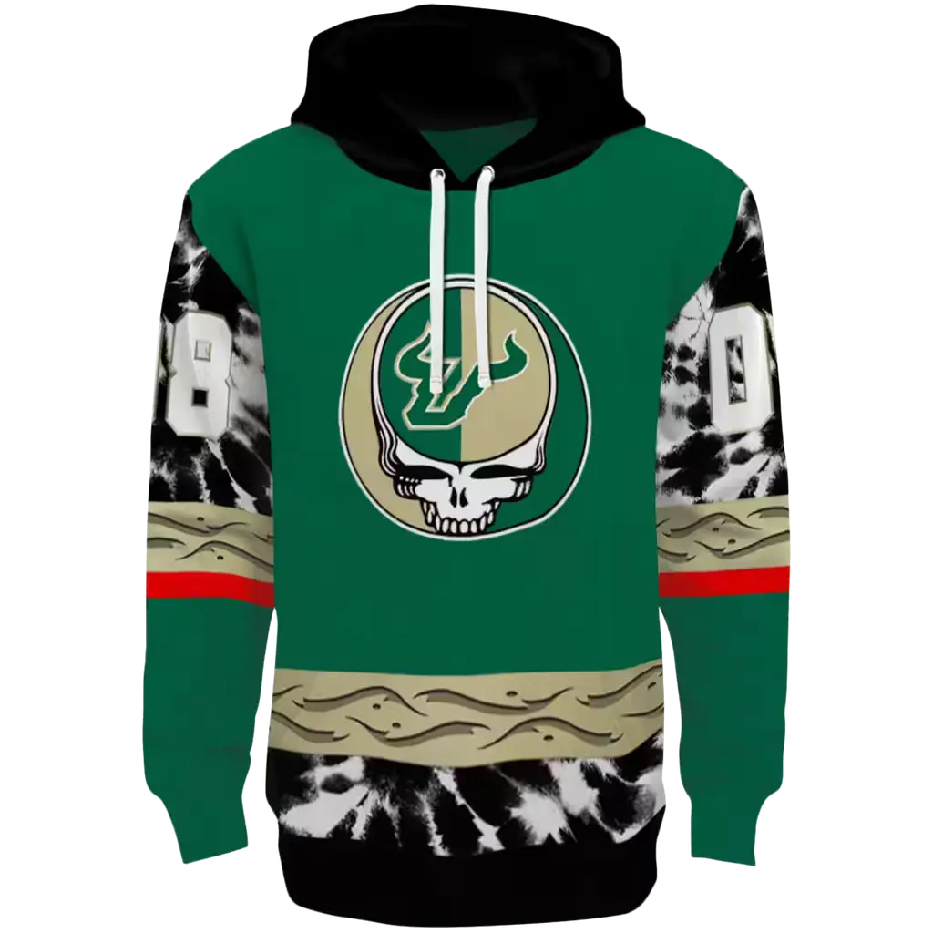 customized south florida bulls grateful vibes green hoodie best selling customized south florida bulls grateful vibes green hoodie best selling