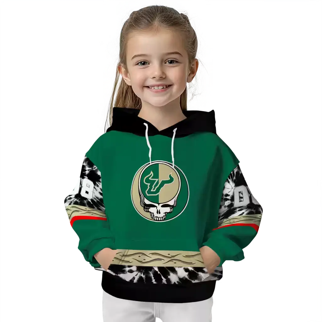 customized south florida bulls grateful vibes green hoodie top rated customized south florida bulls grateful vibes green hoodie top rated