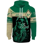 customized south florida bulls grim reaper green black hoodie best selling