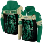customized south florida bulls grim reaper green black hoodie best selling