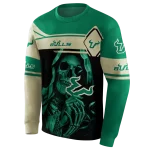 customized south florida bulls grim reaper green black hoodie best selling