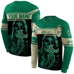 customized south florida bulls grim reaper green black hoodie best selling