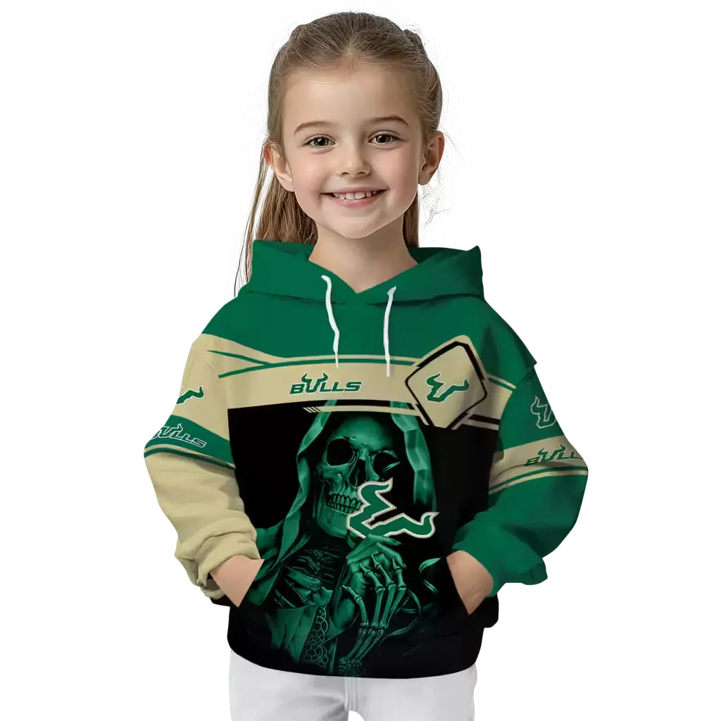 customized south florida bulls grim reaper green black hoodie top rated customized south florida bulls grim reaper green black hoodie top rated