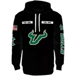 customized south florida bulls punisher skull black hoodie best selling