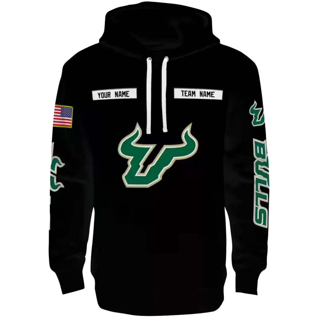 customized south florida bulls punisher skull black hoodie best selling customized south florida bulls punisher skull black hoodie best selling