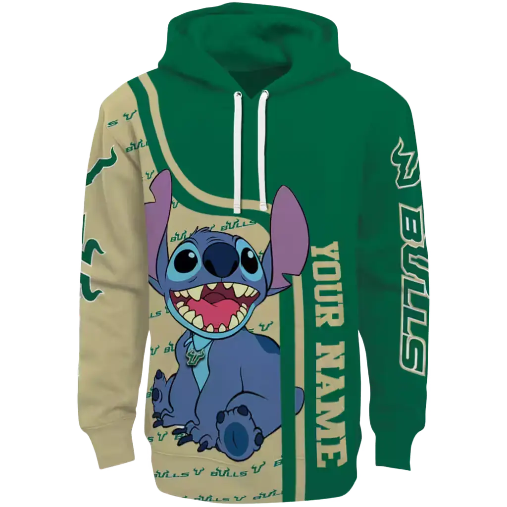 customized south florida bulls stitch green hoodie best selling customized south florida bulls stitch green hoodie best selling
