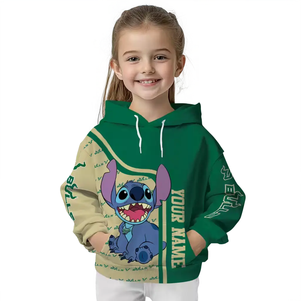 customized south florida bulls stitch green hoodie top rated customized south florida bulls stitch green hoodie top rated