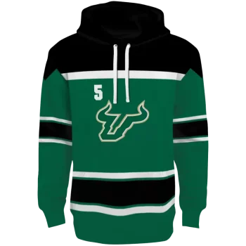 customized south florida bulls striped pattern green hoodie best selling