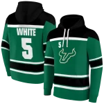 customized south florida bulls striped pattern green hoodie best selling