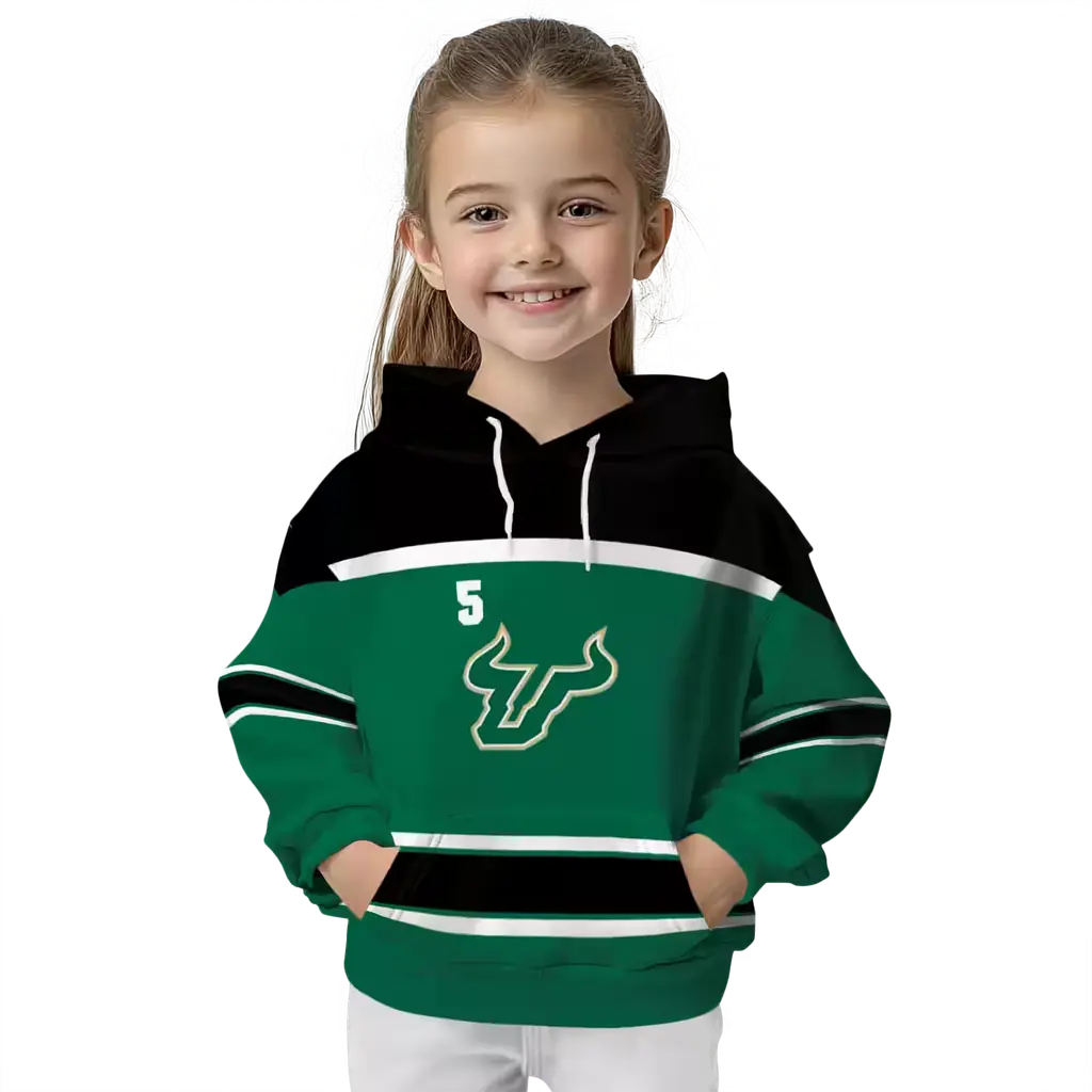 customized south florida bulls striped pattern green hoodie top rated customized south florida bulls striped pattern green hoodie top rated