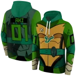 customized south florida bulls superhero armor green hoodie best selling