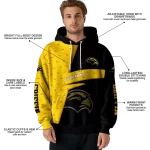 customized southern miss golden eagles abstract shape black hoodie best selling