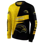 customized southern miss golden eagles abstract shape black hoodie best selling