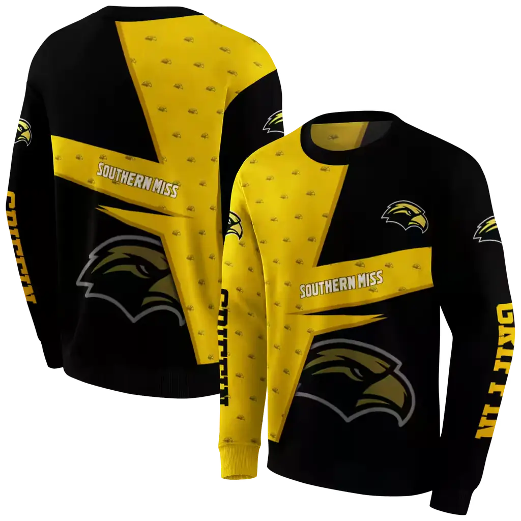 customized southern miss golden eagles abstract shape black hoodie premium grade customized southern miss golden eagles abstract shape black hoodie premium grade