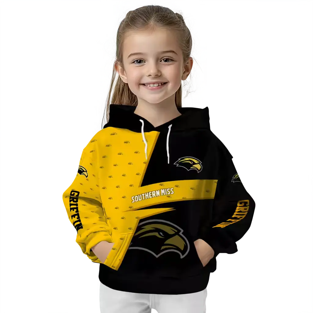 customized southern miss golden eagles abstract shape black hoodie top rated customized southern miss golden eagles abstract shape black hoodie top rated
