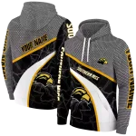 customized southern miss golden eagles hexagonal mesh black gray hoodie best selling