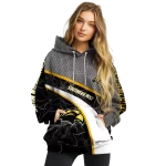 customized southern miss golden eagles hexagonal mesh black gray hoodie best selling