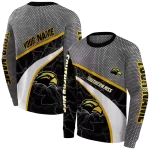 customized southern miss golden eagles hexagonal mesh black gray hoodie best selling