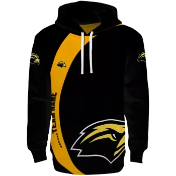 customized southern miss golden eagles minimalist design black hoodie best selling
