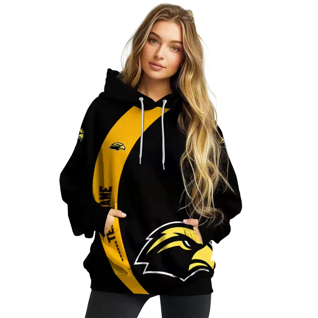 customized southern miss golden eagles minimalist design black hoodie high quality customized southern miss golden eagles minimalist design black hoodie high quality
