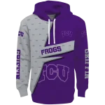 customized tcu horned frogs abstract shape purple hoodie best selling