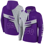 customized tcu horned frogs abstract shape purple hoodie best selling