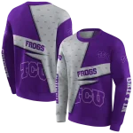 customized tcu horned frogs abstract shape purple hoodie best selling