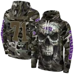 customized tcu horned frogs camo skull hoodie best selling