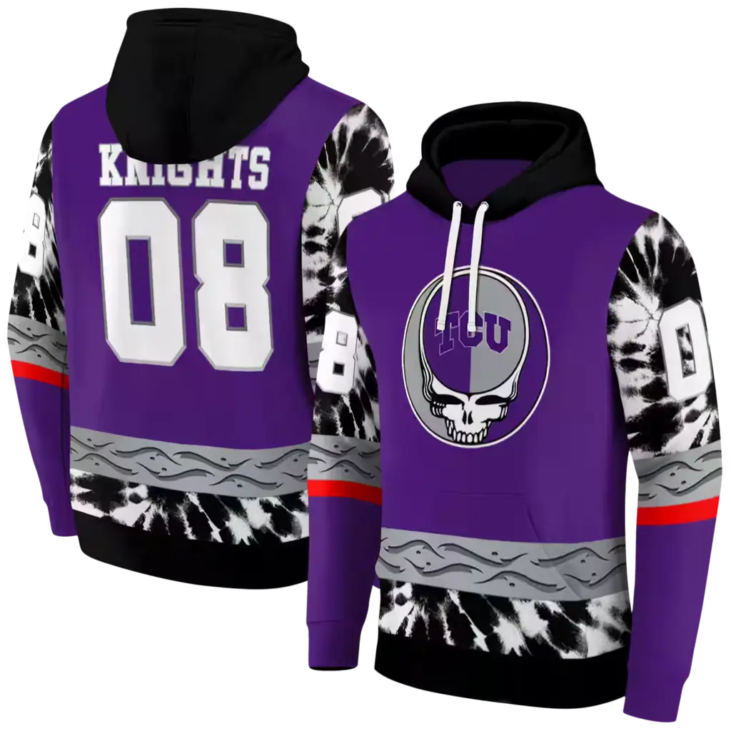 customized tcu horned frogs grateful vibes purple hoodie fashion forward customized tcu horned frogs grateful vibes purple hoodie fashion forward