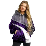 customized tcu horned frogs hexagonal mesh purple black gray hoodie best selling