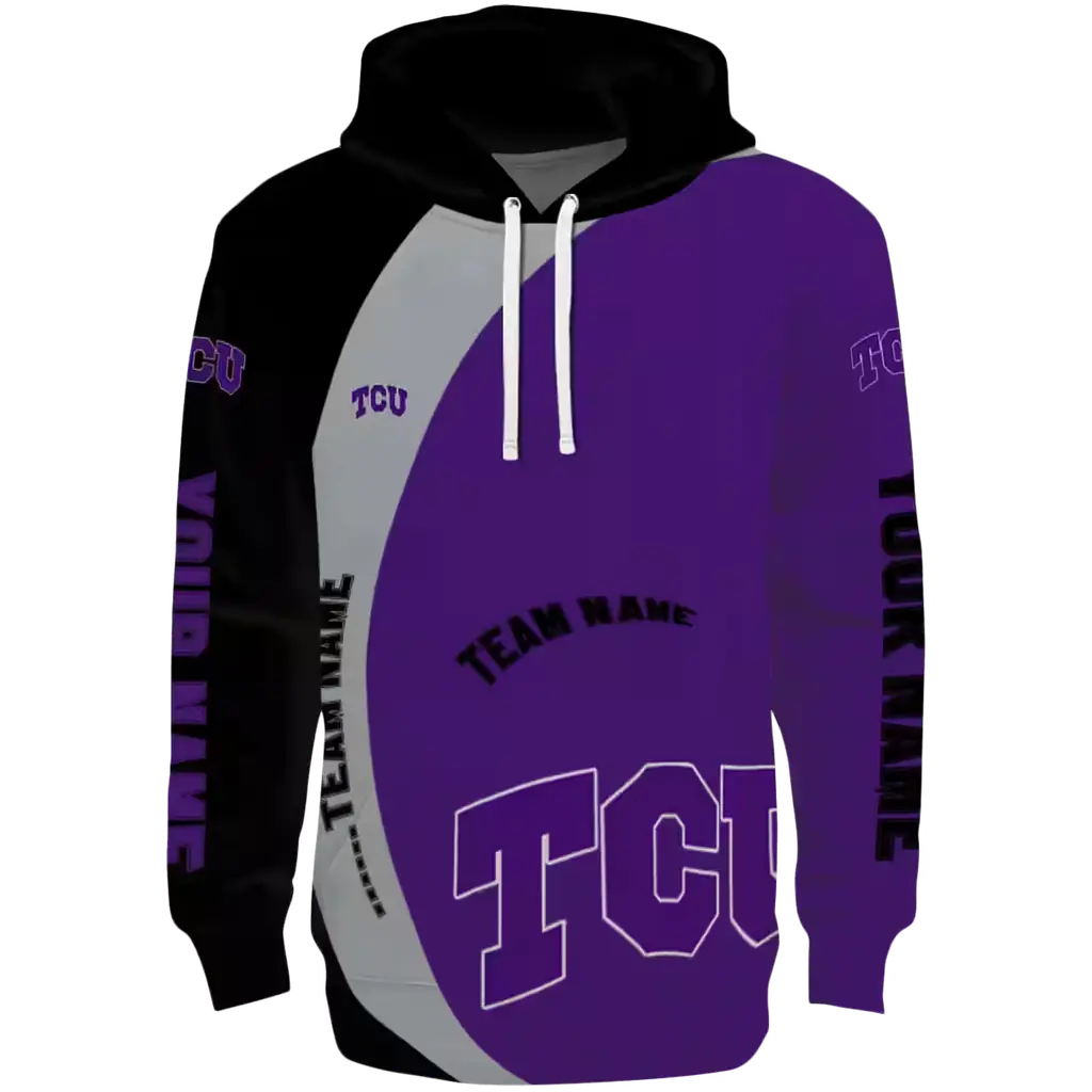 customized tcu horned frogs minimalist design purple black hoodie best selling customized tcu horned frogs minimalist design purple black hoodie best selling