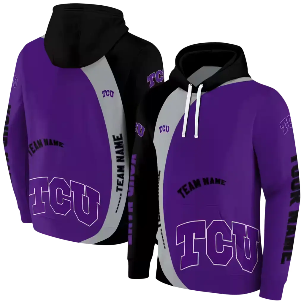 customized tcu horned frogs minimalist design purple black hoodie fashion forward customized tcu horned frogs minimalist design purple black hoodie fashion forward