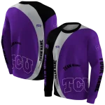 customized tcu horned frogs minimalist design purple black hoodie best selling