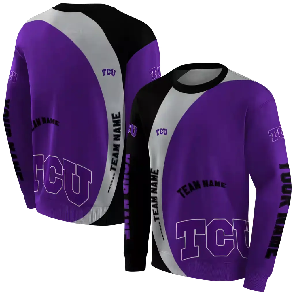 customized tcu horned frogs minimalist design purple black hoodie premium grade customized tcu horned frogs minimalist design purple black hoodie premium grade
