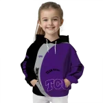 customized tcu horned frogs minimalist design purple black hoodie best selling
