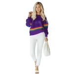 customized tcu horned frogs rainbow stripes purple hoodie best selling