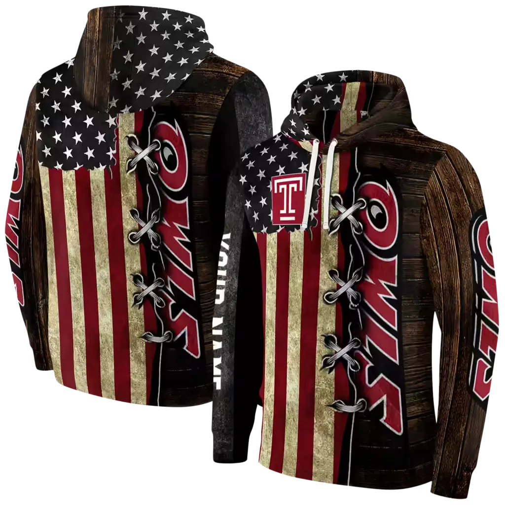 customized temple owls american pride hoodie fashion forward customized temple owls american pride hoodie fashion forward